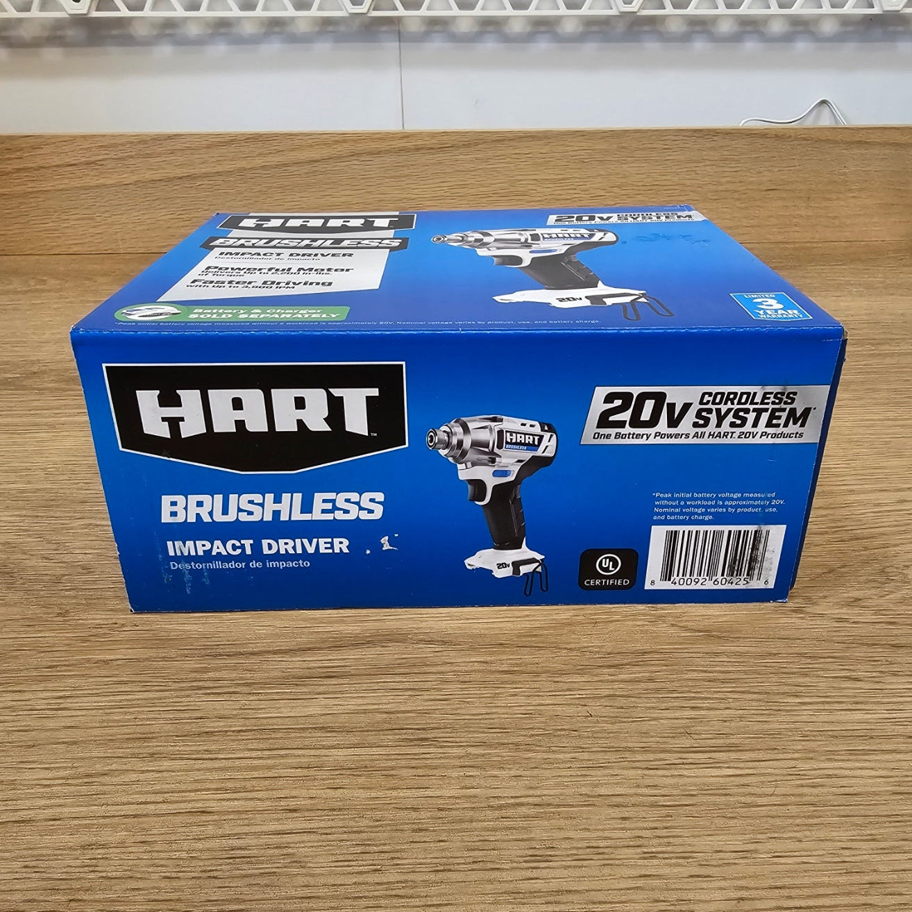 HART 20V Brushless Impact Driver Tool Only HPID26 – New – Cordless Impact Driver
