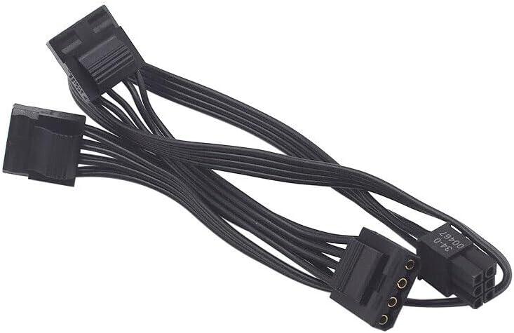 Modular PSU Cable – 6-Pin Male to 3x/4x 4-Pin Molex Female - TechTastic Treasures