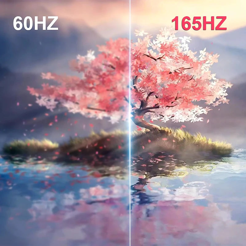 A 34-inch UWQHD curved gaming monitor with 4K HD picture quality, a 165Hz high refresh rate, and a 1500R curvature.