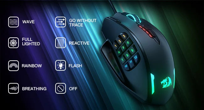 Redragon M908 RGB Wired Gaming Mouse