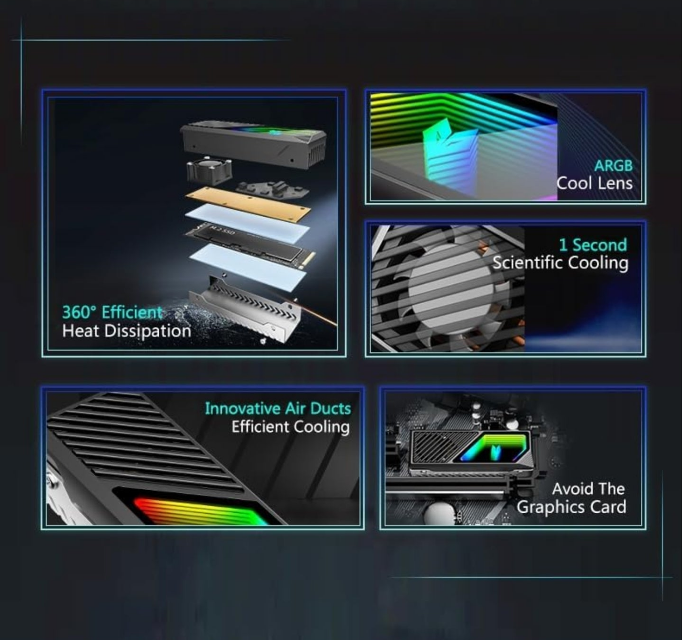 AOSOR M.2 SSD Heatsink Fan