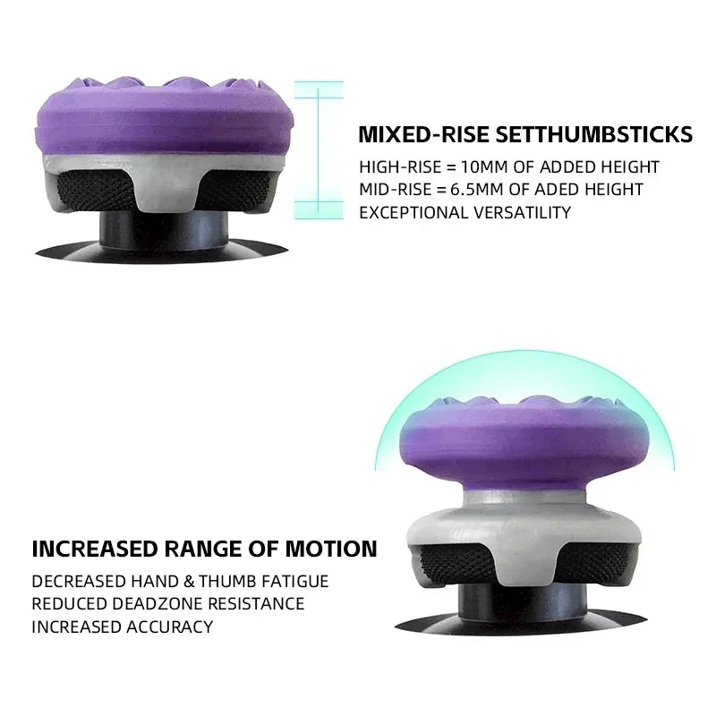 DATA FROG High-Rise Freeks Stick for PS4 PS5 Joystick Compatible with 8BitDo Ultimate PS4 PS5 Controller Performance Thumb Grips Stick