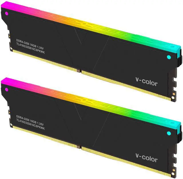 V-Color 32GB DDR4 3200 Desktop Memory TL416G32S816CSPKWK