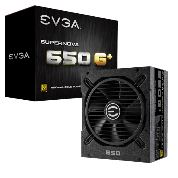 EVGA SuperNOVA 650 G+ 80 Plus Gold 650W Fully Modular Power Supply – NO CABLES