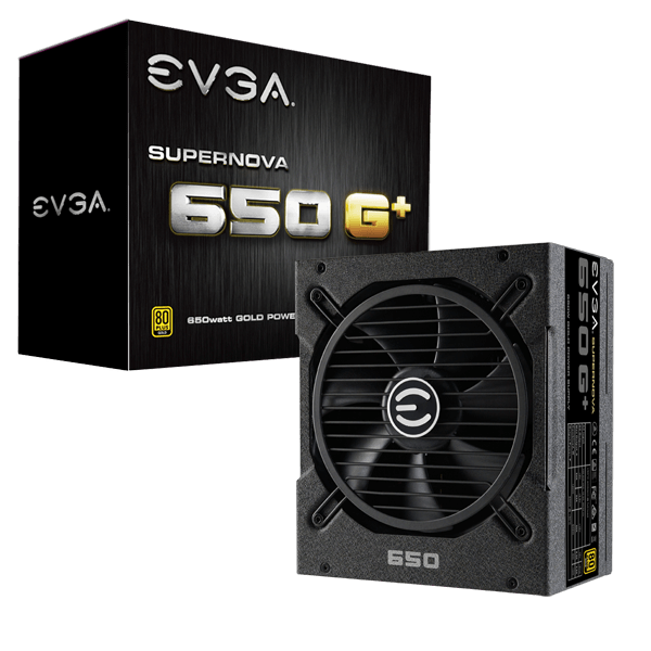 EVGA SuperNOVA 650 G+ 80 Plus Gold 650W Fully Modular Power Supply – NO CABLES