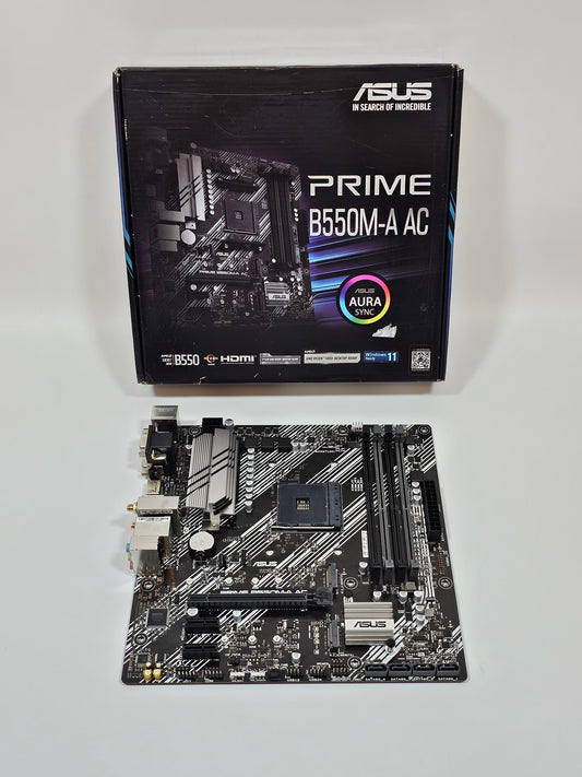 ASUS Prime B550M-A AC AMD AM4 3rd Gen Ryzen Micro ATX Motherboard -NOT WORKING-