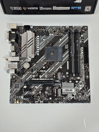ASUS Prime B550M-A AC AMD AM4 3rd Gen Ryzen Micro ATX Motherboard -NOT WORKING-