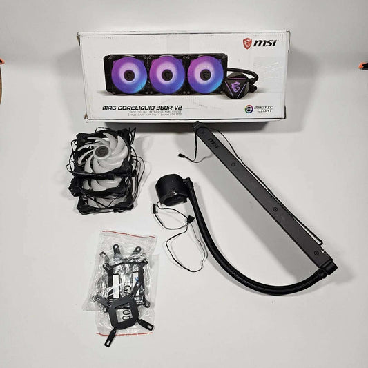MSI CoreLiquid 360R V2 – 360mm ARGB CPU Liquid Cooler (Pre-Owned) - TechTastic Treasures