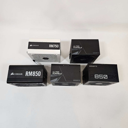 Lot of 5 PC Power Supplies – Corsair & Gigabyte – NOT WORKING (For Parts or Repair)