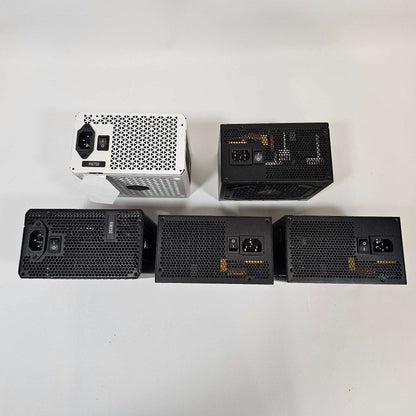 Lot of 5 PC Power Supplies – Corsair & Gigabyte – NOT WORKING (For Parts or Repair)