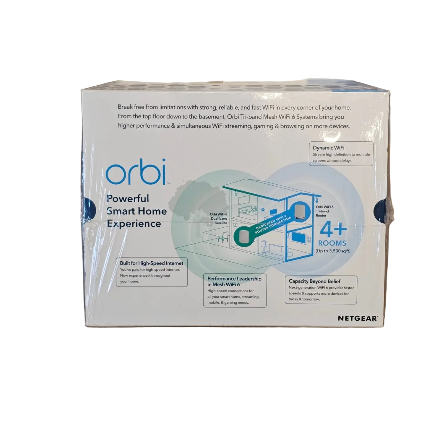 NETGEAR Orbi AX3000 Mesh WiFi 6 System RBK652 (2 Pack) – Whole Home Router + Satellite Coverage