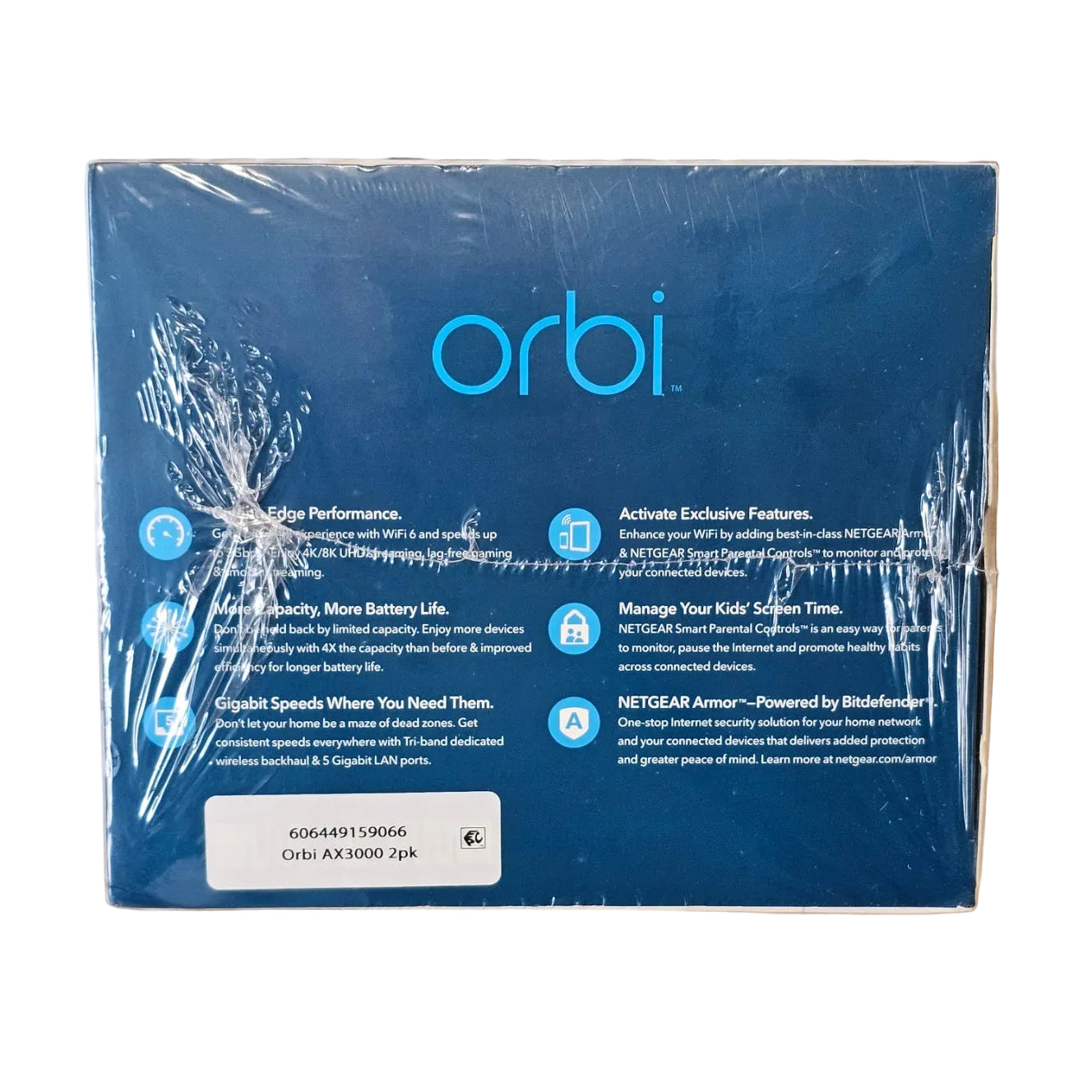 NETGEAR Orbi AX3000 Mesh WiFi 6 System RBK652 (2 Pack) – Whole Home Router + Satellite Coverage