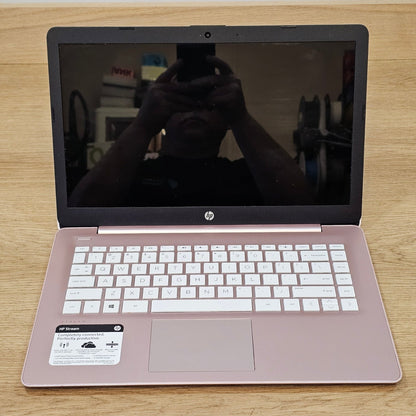 HP Stream 14-cb163wm Used Laptop – 14" HD, Intel Celeron N4000, 4GB RAM, 32GB eMMC Windows Laptop