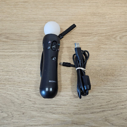 Sony PlayStation Move Motion Controller Used – Official PS3 PS4 PS VR Controller with USB Charging Cable