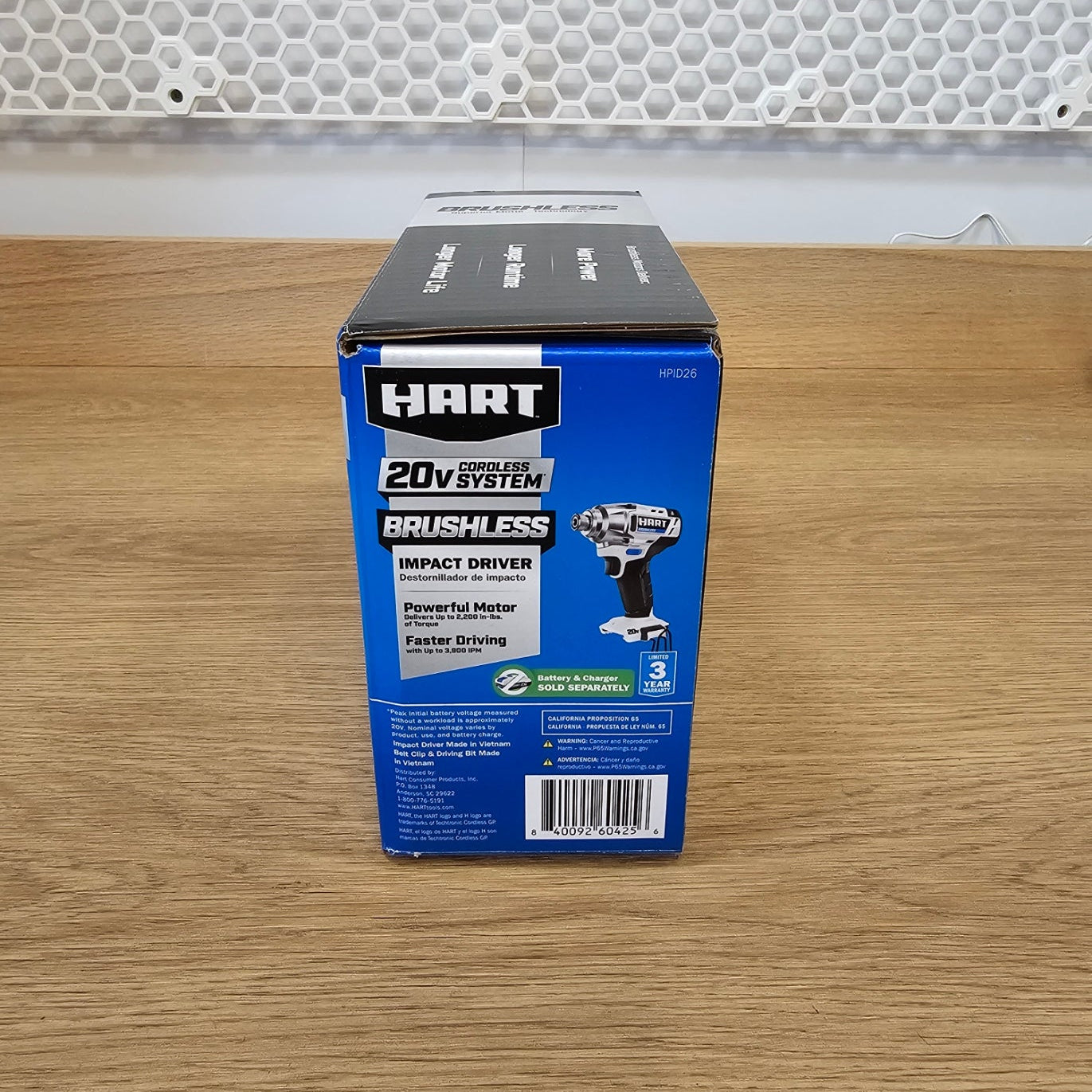 HART 20V Brushless Impact Driver Tool Only HPID26 – New – Cordless Impact Driver
