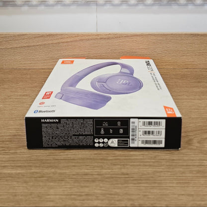JBL Tune 520BT Wireless Bluetooth Headphones Purple – Open Box – Bluetooth 5.3, 57-Hour Battery
