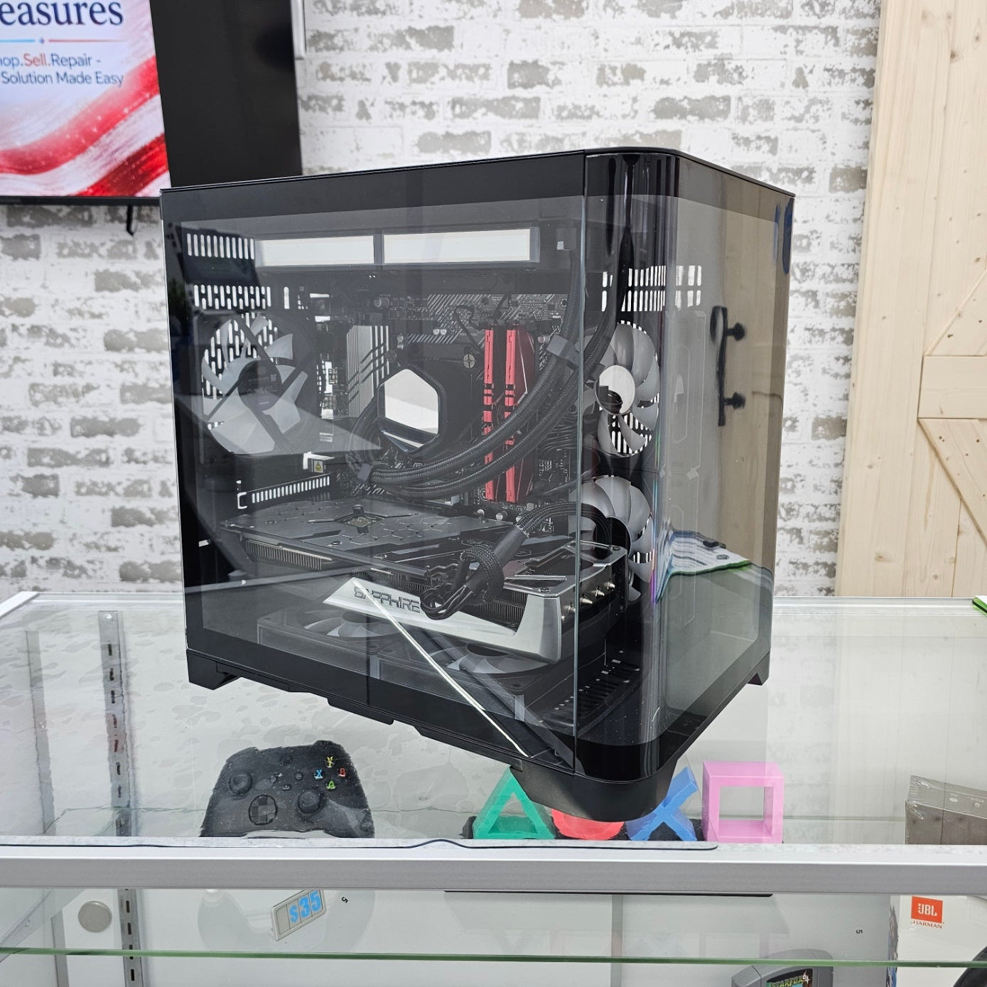 Custom RGB Gaming PC Ryzen 5 5500 RX 5700 XT 8GB 32GB RAM 2TB SSD Windows 11 Pro