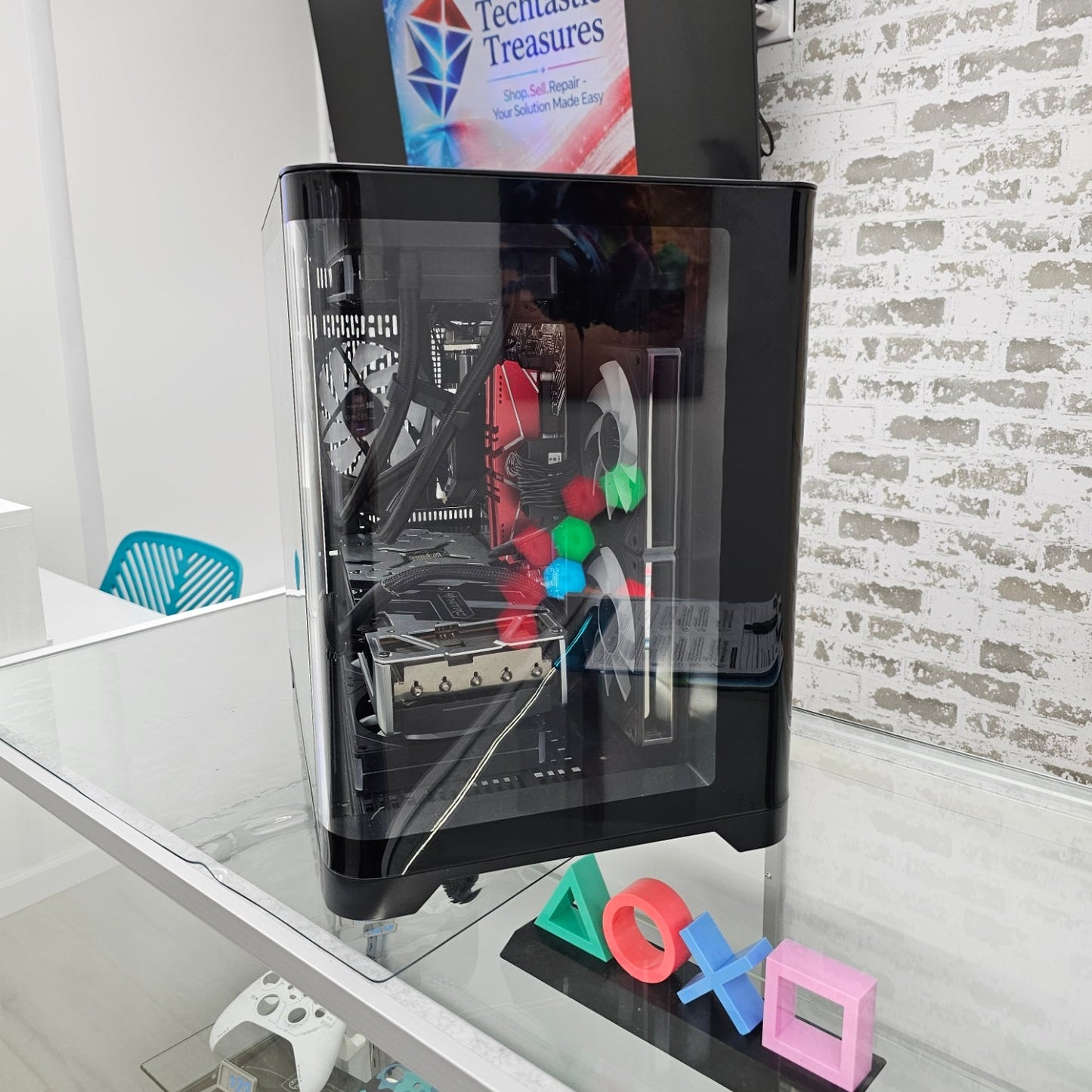Custom RGB Gaming PC Ryzen 5 5500 RX 5700 XT 8GB 32GB RAM 2TB SSD Windows 11 Pro