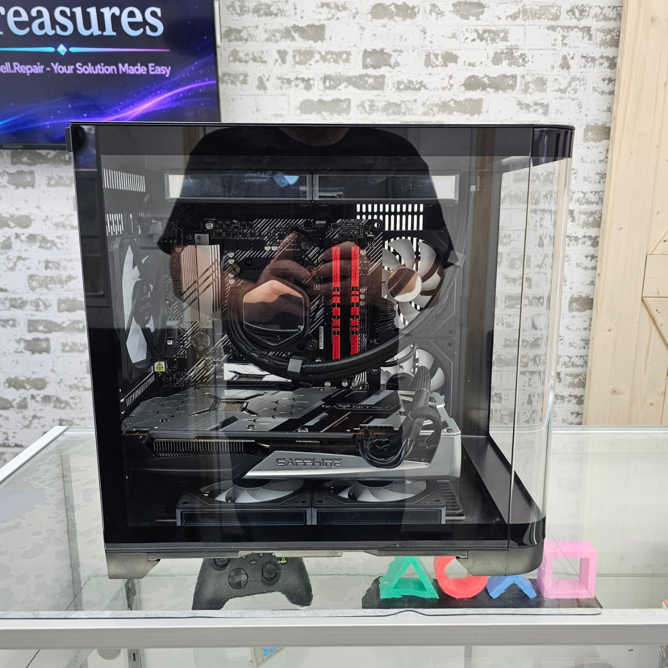 Custom RGB Gaming PC Ryzen 5 5500 RX 5700 XT 8GB 32GB RAM 2TB SSD Windows 11 Pro