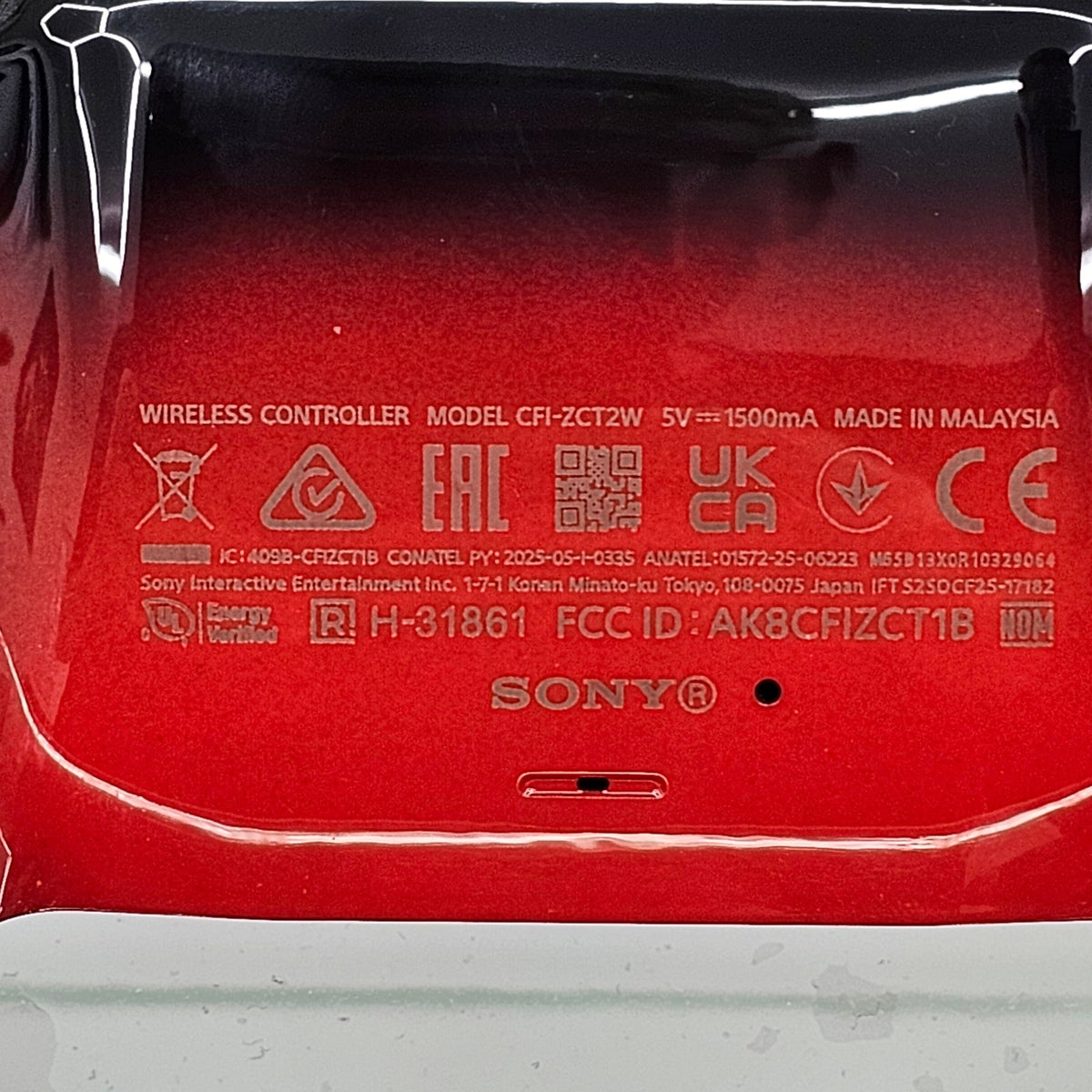 PS5 DualSense Techno Red Controller – Used – No Stick Drift