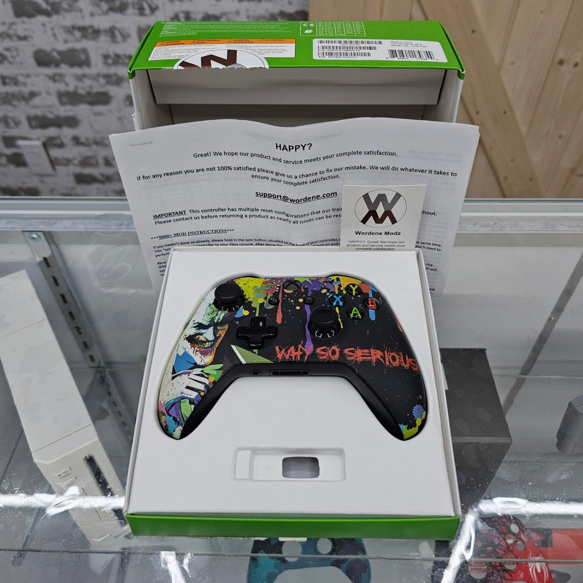 Wordene Modz Xbox Joker Controller – 5000+ Mods – Used Complete