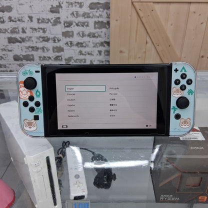 Nintendo Switch Animal Crossing Edition – Used Tested – No Dock