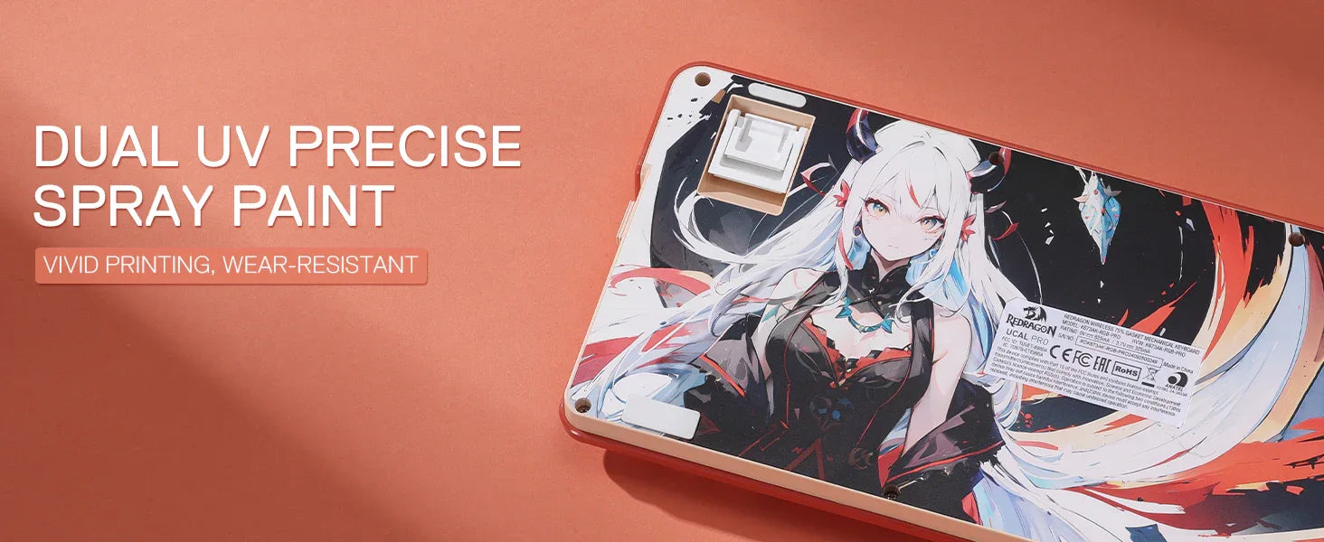 Redragon K673 PRO SE Wireless RGB Mechanical Gaming Keyboard – 81 Keys, Hot-Swap, Anime Edition - TechTastic Treasures