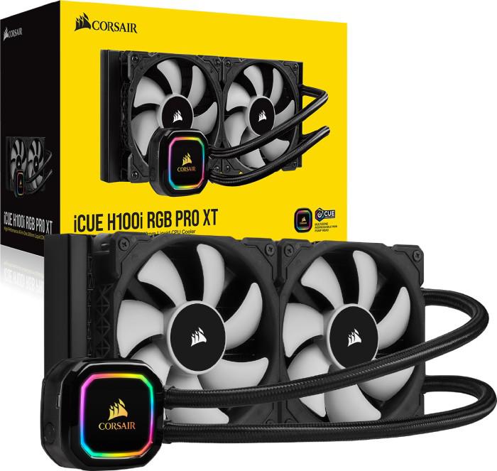Corsair iCUE H100i RGB Pro XT 240mm AIO Liquid CPU Cooler – No Mounting Hardware