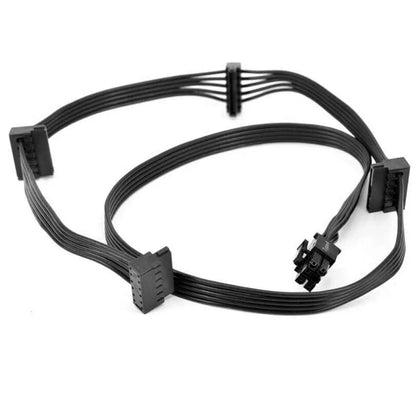 6-Pin to 3x/4x SATA Power Cable – Reliable Power for HDDs, SSDs & Optical Drives - TechTastic Treasures