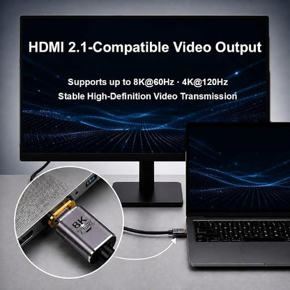 8K HDMI 2.1 Magnetic Breakaway Adapter – PS5 Xbox 48Gbps