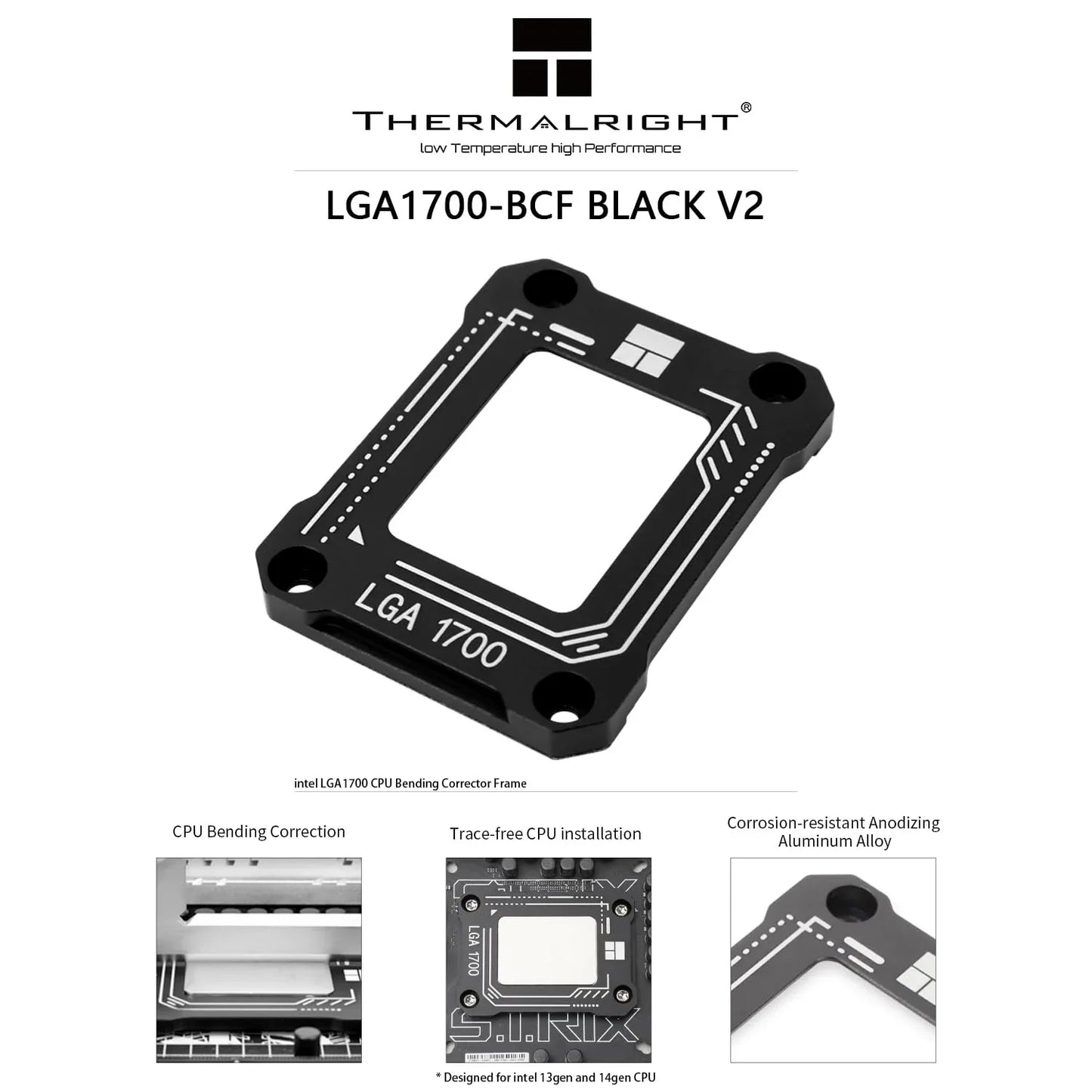 Thermalright AM5 / LGA 1700 Secure Frame V2 – Black | CPU Anti-Bending Holder - TechTastic Treasures