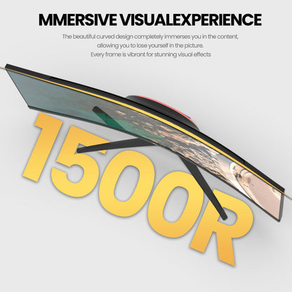 CRUA 34 Inch Curved Gaming Monitor 3440x1440 WQHD 165Hz Ultrawide 21:9 FreeSync HDMI DP 1500R