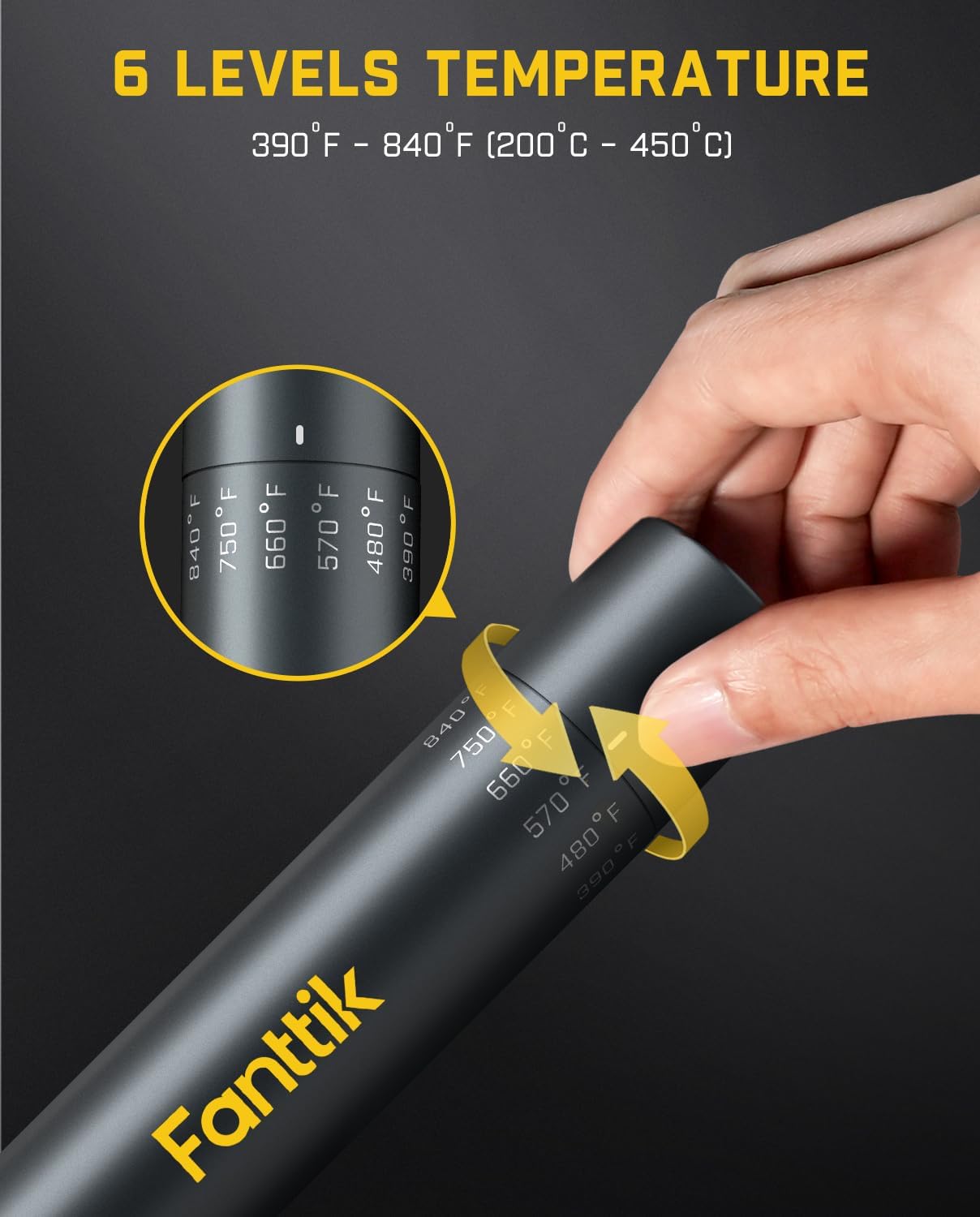 Fanttik T1 Max Cordless Soldering Iron Kit – 7 Second Fast Heating, C210 Tips, USB-C Precision Repair Tool