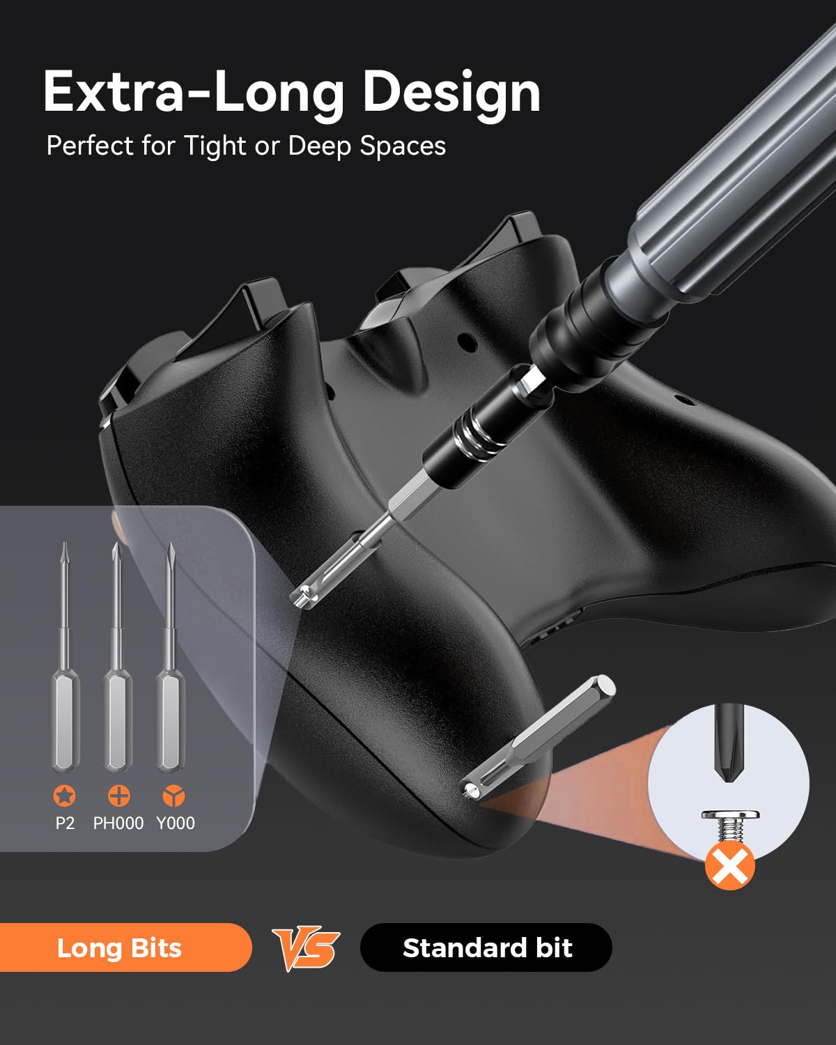 LIFEGOO 150 in 1 Precision Screwdriver Set – Magnetic Electronics Repair Tool Kit for PC, iPhone, PS5 & More
