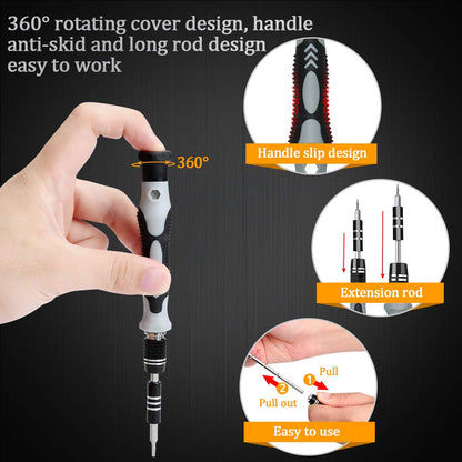 LIFEGOO 150 in 1 Precision Screwdriver Set – Magnetic Electronics Repair Tool Kit for PC, iPhone, PS5 & More