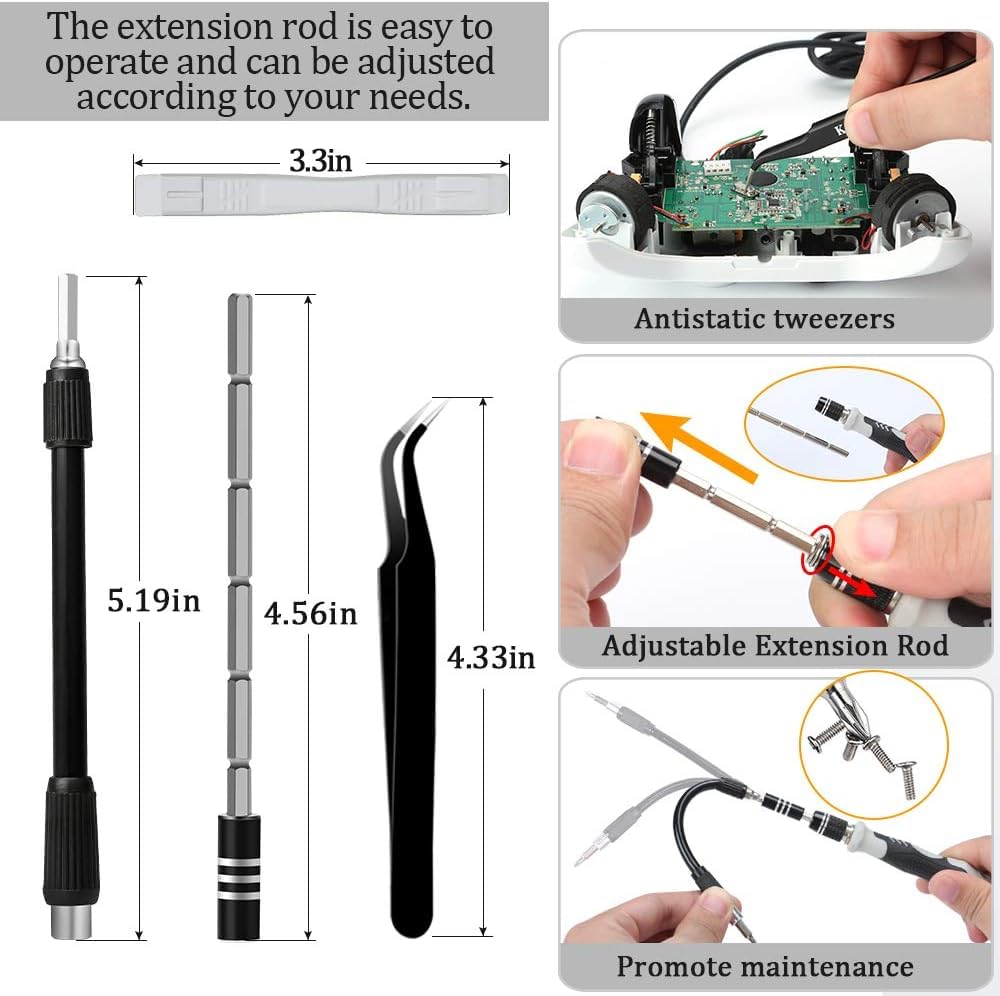 LIFEGOO 150 in 1 Precision Screwdriver Set – Magnetic Electronics Repair Tool Kit for PC, iPhone, PS5 & More