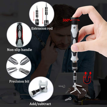 LIFEGOO 150 in 1 Precision Screwdriver Set – Magnetic Electronics Repair Tool Kit for PC, iPhone, PS5 & More