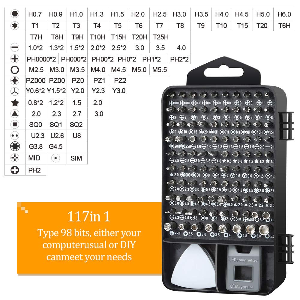 LIFEGOO 150 in 1 Precision Screwdriver Set – Magnetic Electronics Repair Tool Kit for PC, iPhone, PS5 & More