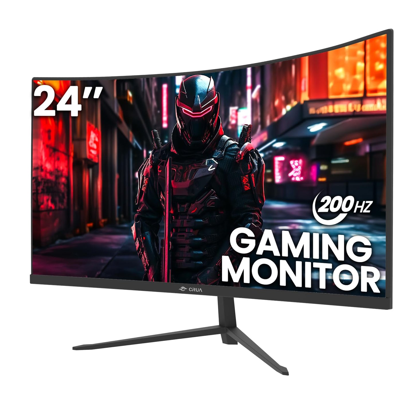 CRUA 34 Inch Curved Gaming Monitor 3440x1440 WQHD 165Hz Ultrawide 21:9 FreeSync HDMI DP 1500R