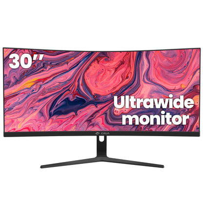 CRUA 34 Inch Curved Gaming Monitor 3440x1440 WQHD 165Hz Ultrawide 21:9 FreeSync HDMI DP 1500R