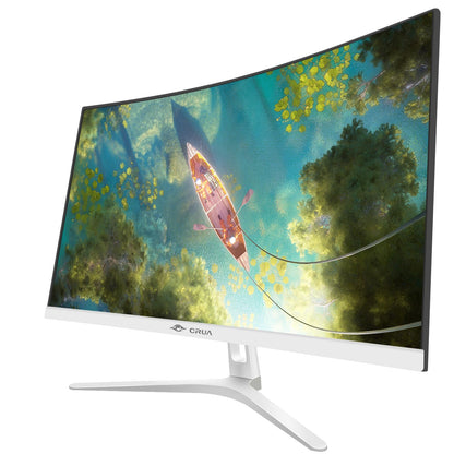 CRUA 34 Inch Curved Gaming Monitor 3440x1440 WQHD 165Hz Ultrawide 21:9 FreeSync HDMI DP 1500R