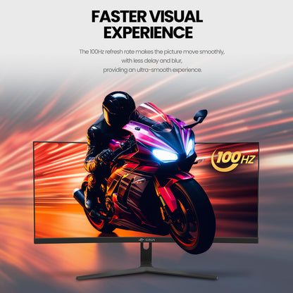CRUA 34 Inch Curved Gaming Monitor 3440x1440 WQHD 165Hz Ultrawide 21:9 FreeSync HDMI DP 1500R
