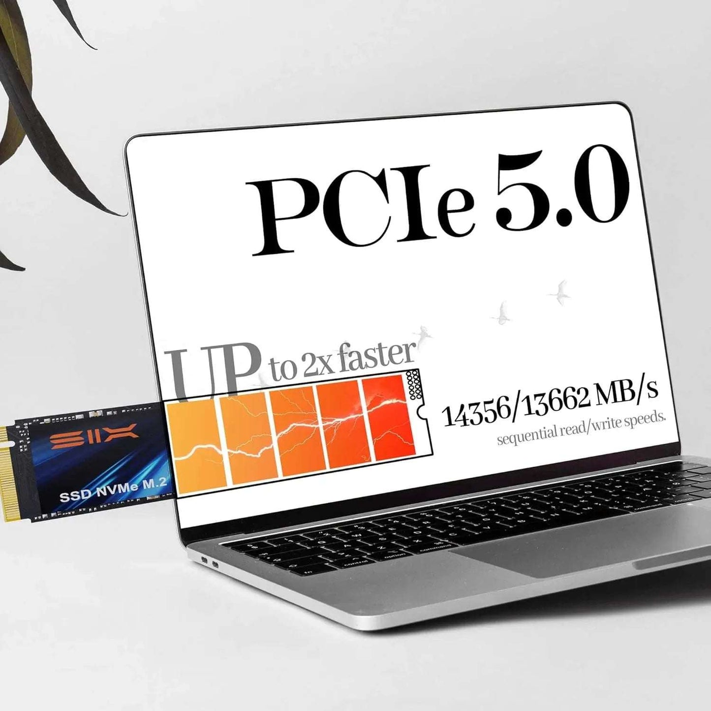 SIX 1TB NVMe M.2 SSD – PCIe 5.0 x4 Gen5 | Up to 14,300MB/s | With Heatsink - TechTastic Treasures
