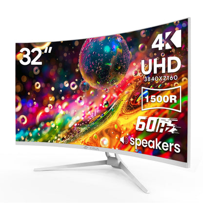 CRUA 34 Inch Curved Gaming Monitor 3440x1440 WQHD 165Hz Ultrawide 21:9 FreeSync HDMI DP 1500R