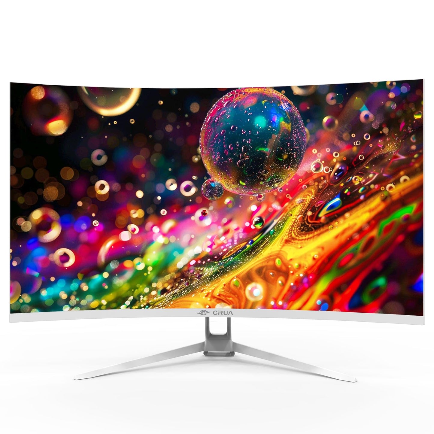 CRUA 34 Inch Curved Gaming Monitor 3440x1440 WQHD 165Hz Ultrawide 21:9 FreeSync HDMI DP 1500R