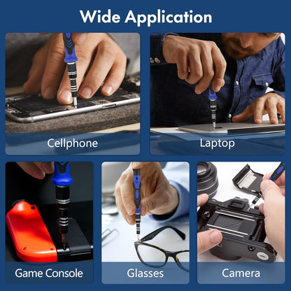 XOOL 82 in 1 Precision Screwdriver Set – Magnetic Electronics Repair Tool Kit with Flexible Shaft for PC, PS5 & iPhone