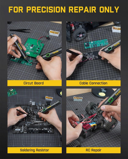 Fanttik T1 Max Cordless Soldering Iron Kit – 7 Second Fast Heating, C210 Tips, USB-C Precision Repair Tool