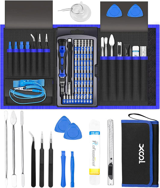 XOOL 82 in 1 Precision Screwdriver Set – Magnetic Electronics Repair Tool Kit with Flexible Shaft for PC, PS5 & iPhone