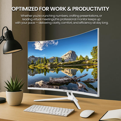 CRUA 34 Inch Curved Gaming Monitor 3440x1440 WQHD 165Hz Ultrawide 21:9 FreeSync HDMI DP 1500R