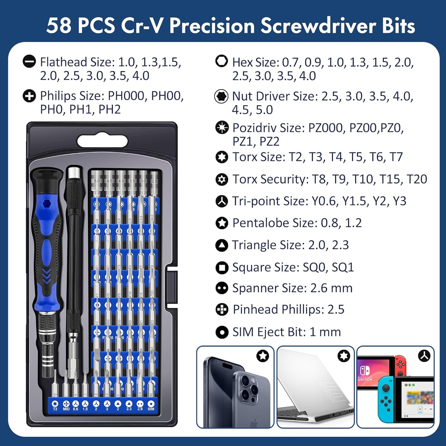 XOOL 82 in 1 Precision Screwdriver Set – Magnetic Electronics Repair Tool Kit with Flexible Shaft for PC, PS5 & iPhone